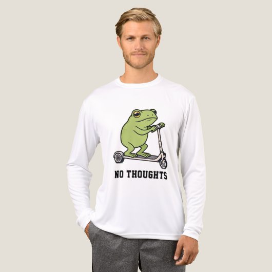 Kikker op scooter Grappig Meme T-shirt  (Voorkant)