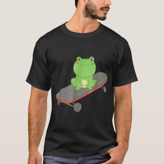 Kikker op skateboard (3) t-shirt