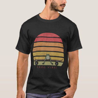 Kikker op skateboard vibes t-shirt