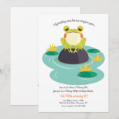 Kikker op waterlelieblad kaart (Voorkant / Achterkant)