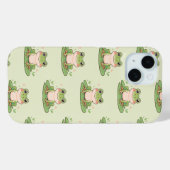 Kikker op waterlelieblad patroon Case-Mate iPhone case (Achterkant (horizontaal))