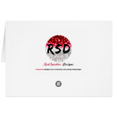 Kikker op Wenskaart van leder B+W (Achterkant Horizontaal)