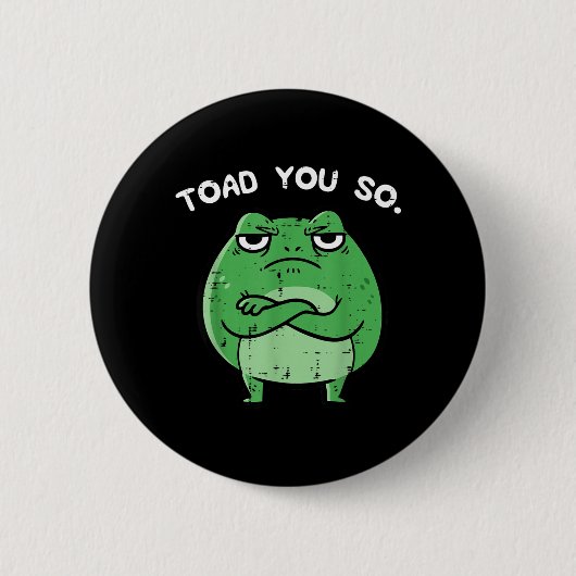 Kikker Pad Grappige Punt Uitspraak Meme Dier Vrouw Ronde Button 5,7 Cm (Voorkant)