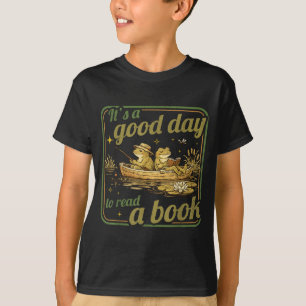 Kikker pad leest boek leraren studenten kinderen b t-shirt