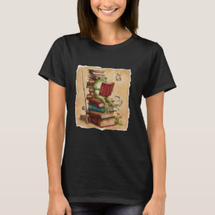 Kikker & Pad Vissen Oud Klassiek Boek Kikker Lees T-shirt