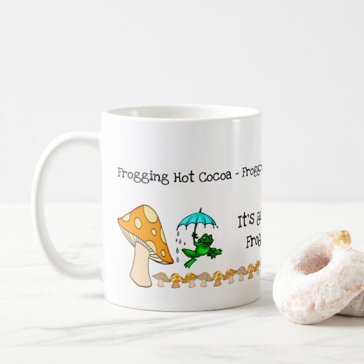 Kikker, Paddenstoel, Kikkershete Cocomuk Koffiemok (Met donut)