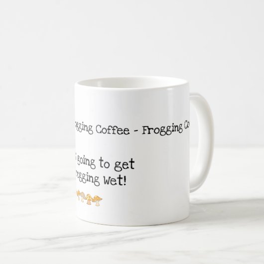 Kikker, paddenstoel, Mok-broekkoffie Koffiemok (Voorkant rechts)