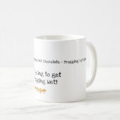 Kikker, paddenstoel, Mok met warme chocolade (Voorkant rechts)