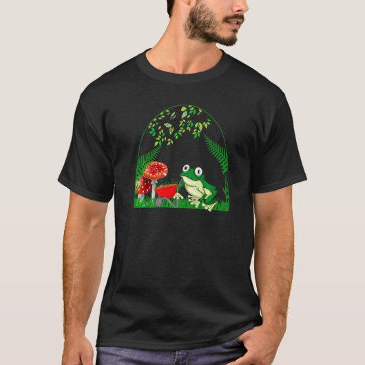 Kikker paddenstoel Naturcore Farmcore 2 T-shirt (Voorkant)