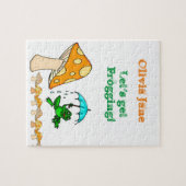 Kikker paddenstoel ribbit Decorative Jigzaag Puzzl Legpuzzel (Horizontaal)