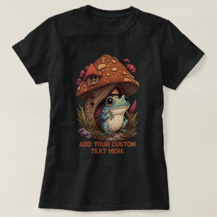 Kikker Paddestoel Wildbloembos Toad, Kikker Liefhe T-shirt