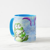 Kikker Paraglider Funny Mug Mok (Voorkant links)