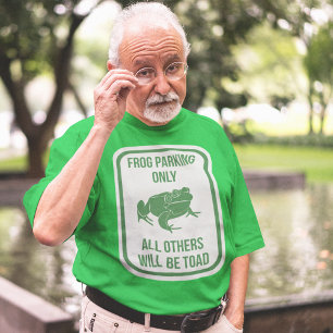 kikker parkeren alleen teken grappig grafisch t-shirt