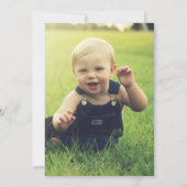 Kikker Partij 1ste verjaardag Roze Kaart (Achterkant)