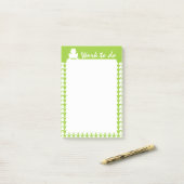 Kikker Pattern Post-it® Notes (Op bureau)