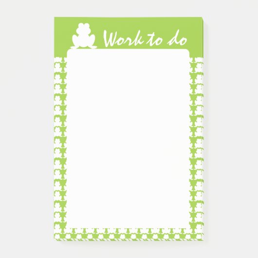 Kikker Pattern Post-it® Notes (Voorkant)