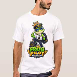 Kikker Piloot – Grappige Koninklijke Kikker Aviato T-shirt