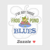 Kikker Pond Blues Sticker (Vel)