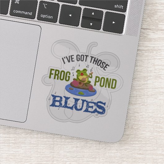 Kikker Pond Blues Sticker (Detail)