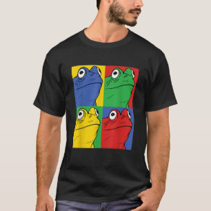 Kikker Pop Art Retro Amfibie T-shirt