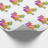 Kikker Pop Art Wrapping Paper Cadeaupapier (Hoek)