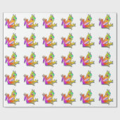 Kikker Pop Art Wrapping Paper Cadeaupapier (Vlak)