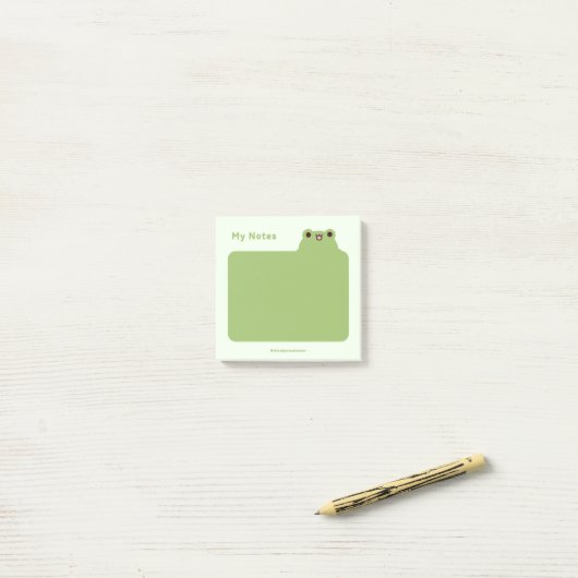 Kikker Post-it® Notes (Op bureau)