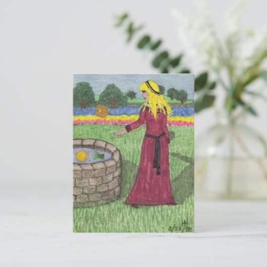 Kikker Prince Briefkaart (Staand voorkant)