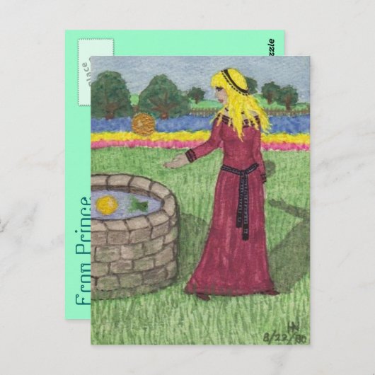 Kikker Prince Briefkaart (Voorkant / Achterkant)