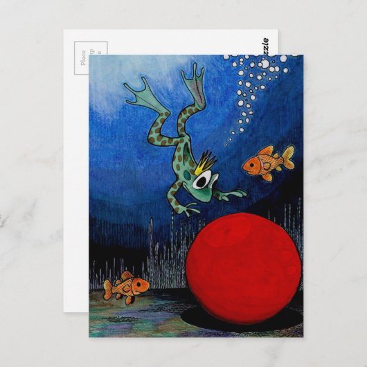 Kikker Prince Briefkaart (Voorkant / Achterkant)