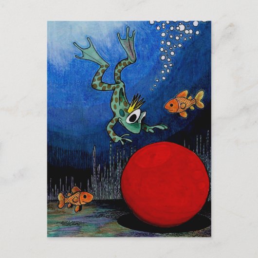 Kikker Prince Briefkaart (Voorkant)