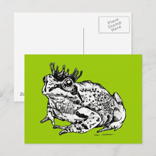 Kikker Prince Briefkaart (Voorkant / Achterkant)
