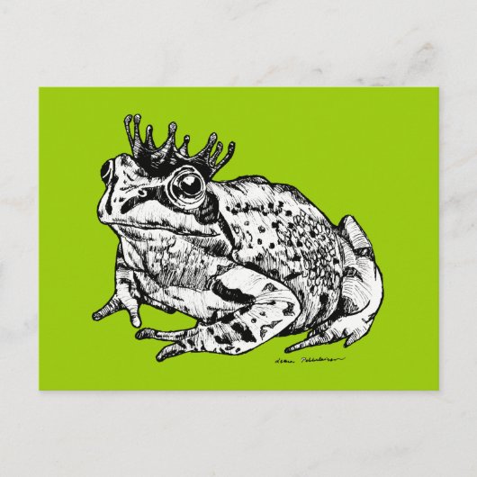 Kikker Prince Briefkaart (Voorkant)