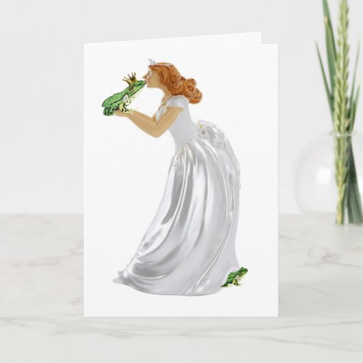 Kikker Prince Feestdagen Kaart (Voorkant)