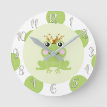 Kikker Prince Gold Crown Cute Whimsical Nursery
