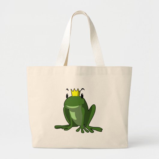 Kikker Prince Grote Tote Bag (Voorkant)