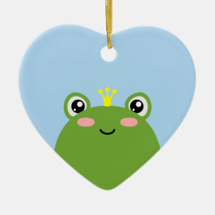 Kikker Prince Keramisch Ornament