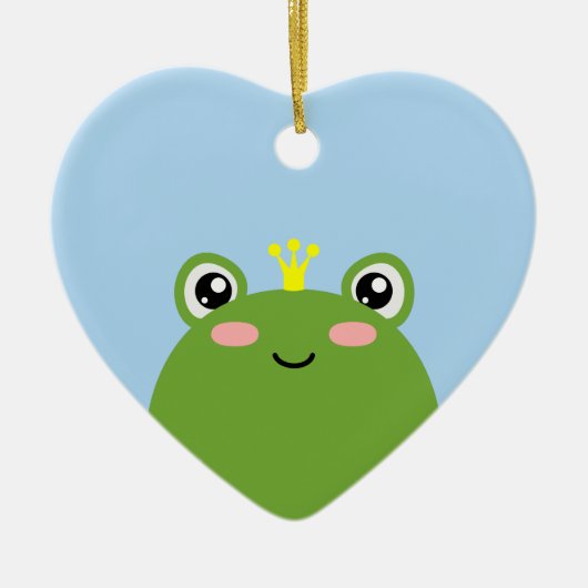 Kikker Prince Keramisch Ornament (Voorkant)