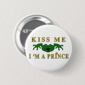 Kikker Prince Ronde Button 5,7 Cm (Voorkant /achterkant)