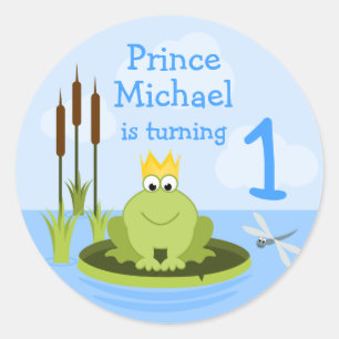 Kikker Prince Ronde Sticker