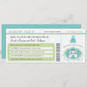 Kikker Prince Save the Date Boarding Pass (Voorkant / Achterkant)