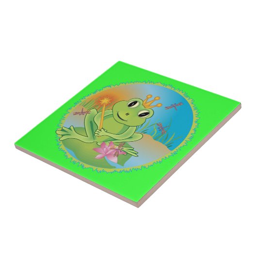 Kikker Prince Tegeltje (Zijkant)