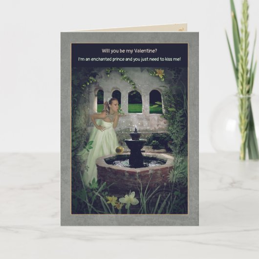 Kikker Prince Valentijn Holiday Kaart (Voorkant)