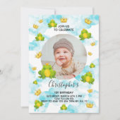 Kikker Prins 1-jarig waterverf wolkenfoto in Kaart (Voorkant)