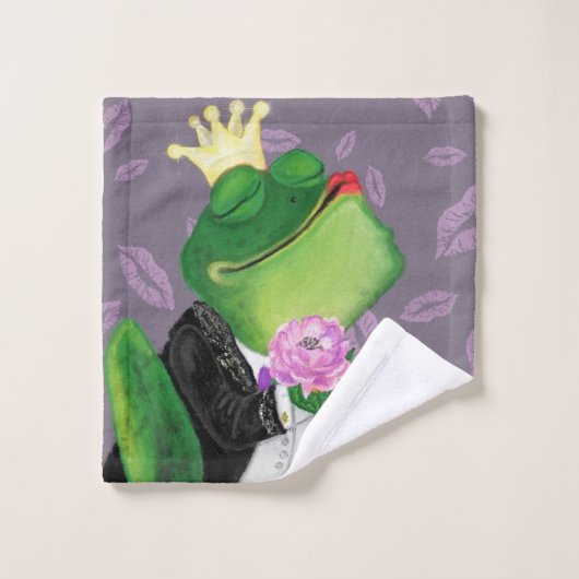 Kikker Prins Badhanddoeken Grappig Bad Handdoek (Wasdoekje)