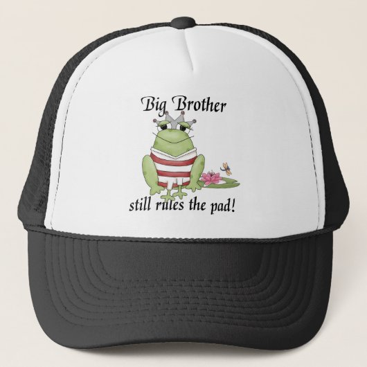 Kikker Prins Big Brother Tshirts en cadeaus Trucker Pet (Voorkant)