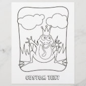 Kikker Prins Coloring Book Page (Voorkant)