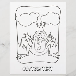 Kikker Prins Coloring Book Page