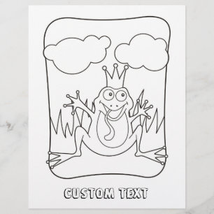 Kikker Prins Coloring Book Page