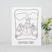 Kikker Prins Coloring Book Page (Staand voorkant)